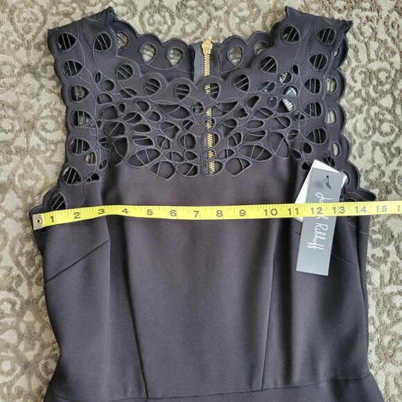 NWT Joseph Ribkoff Cutout Black Dress Size 6 - Picture 9 of 15